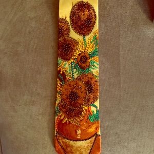 NWOT “Sunflowers “ One of a kind Bling tie. Stunning! Gender Neutral.